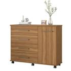 Cômoda Flora 1 Porta e 4 Gavetas Amêndola - Demóbile