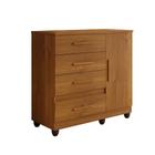 Cômoda Florença 1 Porta 4 Gavetas Benetil Cinamomo
