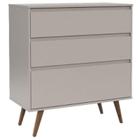 Comoda Gaveteiro Retro Clean Cinza Eco Wood - Matic