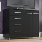 Comoda gizele 4 gavetas 2 portas onix