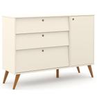 Cômoda Infantil com Porta Retro Gold Off White Eco Wood Matic