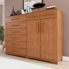 Cômoda para Quarto 2 Portas 8 Gavetas Esmeralda Expresso Móveis