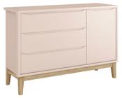 Cômoda Sapateira Classic New Rosa Fosco com Natural - Reller