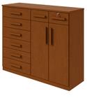 Comoda Toronto 2 Portas 8 Gavetas - Lopas