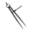 Compasso De Ponta Reta Para Mecânico 8 Pol Em Aço Carbono