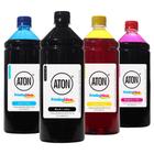 Compatível: Kit 4 Tintas Brother BCB 118-36 Aton CMYK 1 Litro