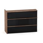 Complemento Balcao de Atendimento P25 Pandin 155 CM Walnut e Preto