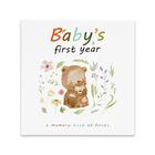Complete 100 Páginas Primeiros 5 Anos Livro de Memória do Bebê e Livro do Marco do Bebê, Fácil de Preencher Diário do Bebê Da Gravidez aos 5 Anos, Álbum do Bebê de Capa Dura e Livro de Memória, 9,3 "x 9,3", Forest Bears