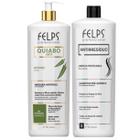 Complexo Selante Felps Xbtx Okra Alisante De Quiabo + Shampoo Pré Tratamento Antirresíduo 2xlt