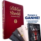 Compre Bíblia de Estudo Shedd Luxo Vinho e Ganhe Bíblia de Estudo Diz