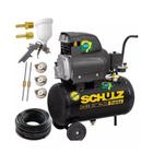 Compressor Ar 25L + Kit De Acessórios 220V Unic S Definicao