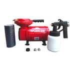 Compressor Ar Direto Tufão Bivolt Kit Pintura Worker