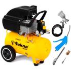 Compressor de Ar 2,0 HP 24 Litros 8,5 PÉS CP8525 TEKNA com Kit Multiuso