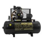 Compressor de Ar de Pistão Bravo CSL 20 pcm 200 Litros 5HP - Trifásico 220/380V - Schulz