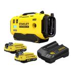 Compressor De Ar Sce520 20v Stanley 2 Baterias 2ah +Carregador Bivolt 220V