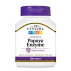 Comprimidos mastigáveis 21st Century Papaya Enzyme Tropical 100ct