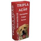 Comprimidos Mastigáveis Anti Carrapato, Pulga, Verme e Sarna Vermitril para Cães e Gatos Sabor Carne, Para Todas as Raças e Tamanhos