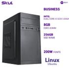 Computador B300 Dual Core I3 3220 3.30ghz Mem 8gb Ddr3 Ssd 256gb Nvme Wi-fi Fonte 200w Linux Ubuntu - SKUL