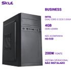 Computador B300 Dual Core I3 3220 3.30ghz Memória 4gb Ddr3 Sem Hd/ssd Fonte 200w - SKUL