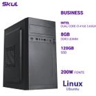 Computador B300 Dual Core I3 4160 3.60ghz Memória 8gb Ddr3 Ssd 120gb Fonte 200w Linux Ubuntu