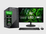 Computador Completo Fácil Intel Core I5 (6ª Geração) 8GB SSD 480GB - Monitor 19" Led Teclado e Mouse