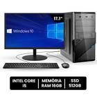 Computador Completo Intel Core I5 16gb Ssd 512gb Monitor 17" 4 Núcleos Super Turbo Pc Hdmi Teclado e Mouse - Bestpc