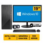 Computador Completo Intel Core I5 8gb Ssd 480gb Monitor Led 19" Hdmi C/ Windows 10 - BEST BOY