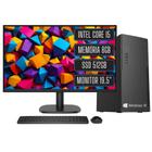 Computador Completo Intel Core i5 8GB SSD 512GB Windows 10 Monitor LED 19.5 - pc master