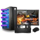 Computador Completo slim Core i3 16gb ssd 512gb kit teclado e mouse Monitor de 19" - PC Master