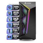 Computador Cpu PC Gamer AMD Ryzen 5 4600g Vega 7 16gb ddr4 480gb ssd sata - PC Master - PC Master