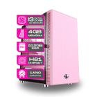 Computador Cpu Rosa Core i3 4ª ger 4130 4gb 512gb ssd sata Kit teclado e Mouse - PC Master