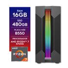Computador Gamer AMD Ryzen 7 5700G 16GB SSD 480GB Radeon Vega 8 CertoX Stream 1032
