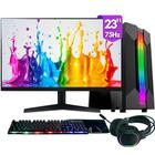 Computador Gamer Completo 2eletro Chroma, Intel Core I7, 16gb Ram, Ssd 256gb, Fonte 500w, Monitor 23" 75hz, Kit Gamer Completo - Pg2e-1021ch