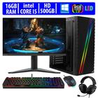 Computador Gamer Completo RGB Intel Core i5 16GB HD 500GB Kit Gamer com Headset Monitor Windows 10 - mktpc