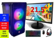 PC Gamer - Computador WAZ - wazPC GameOn MOBA (AMD Ryzen 5 5600G, SSD 512GB  NVMe, 16GB DDR4, 500W, Win 10 Pro) - waz