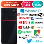 Computador Intel Core i5 Com Hdmi 8GB HD 500GB Windows 10 trial Desktop Pc