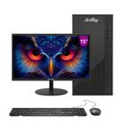 Computador Pc Cpu Completo Intel Core I3 8gb Ssd 128 Gb Monitor 15" Windows 10 Trial - BestBoy