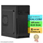 Computador PC Cpu Dual Core 4gb HD 500gb - Para home office - marketpc