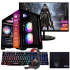 Computador PC Gamer Completo Ryzen 5 SSD 480GB 16GB Windows 10 Pro Trial, Teclado/Mouse, Mouse Pad, Headset, Monitor 23"