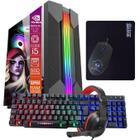 Computador PC Gamer Completo TOB Core i5 SSD 960GB 16GB VGA GT730 4GB Windows 10 Pro Trial Teclado Mouse Mouse Pad Headset