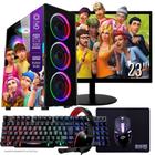 Computador PC Gamer Completo TOB Intel Core i5 SSD 240GB 8GB Teclado Mouse Mouse Pad e Headset Gamer Monitor 23 Windows 10 Pro Trial