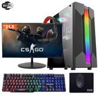 Computador PC Gamer Completo TOB Intel Core i7 com rede sem fio SSD 960GB 16GB VGA GT730 4GB Windows 10 Pro Trial, Teclado/Mouse, Mouse Pad, Head, Mon