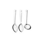 Concha Colher Escumadeira Inox Utensilios de Cozinha 3un