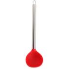 Concha de Silicone Cabo de Metal 31cm Vermelha - Unyhome