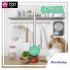 Concha De Silicone Com Cabo De Aço Inox Cozinha 30cm - Top Útil