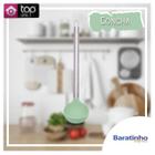 Concha De Silicone Com Cabo De Aço Inox Cozinha 30cm