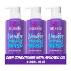 Condicionador Aussie 3 Minute Miracle Moist, pacote x3 de 480 ml