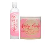 Condicionador Kinky Curly Knot Today Leave In para cuidados com o cabelo 240mL + Curl Custard Gel 240mL