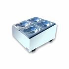 Condimentadora Central Refrigerada 4 Cubas ZPCNR04 Branca - Zepper