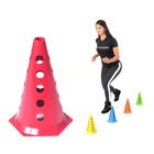 Cone com Furo para Exercicios de Agilidade Velocidade Futebol Academia Circuito em Casa Treinamento Funcional